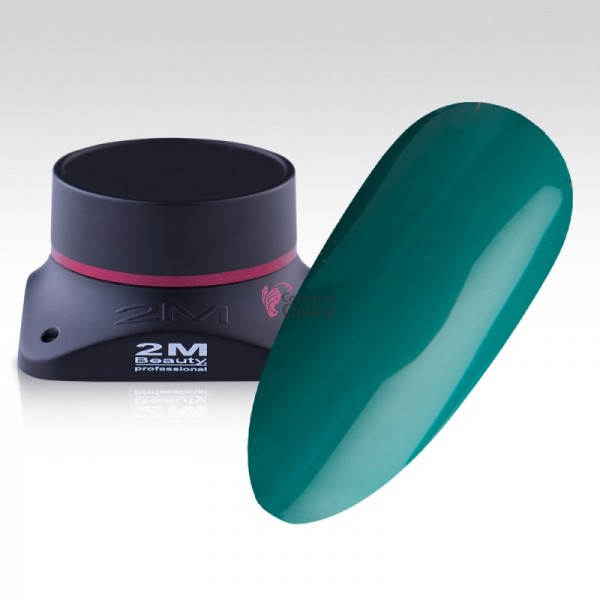 Gel UV 2M Beauty - color NF 57 VERDE TURCOAZ, 5 g, fara fixare
